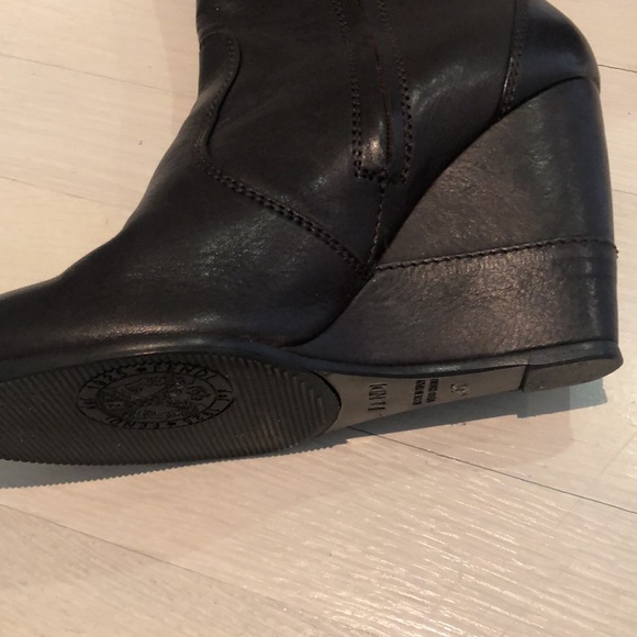 Fendi leather tall wedge boots 7 - Picture 8 of 12